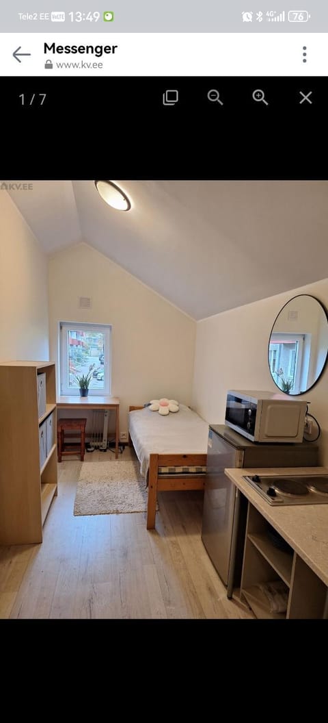 Bed, Kitchen or kitchenette, Photo of the whole room