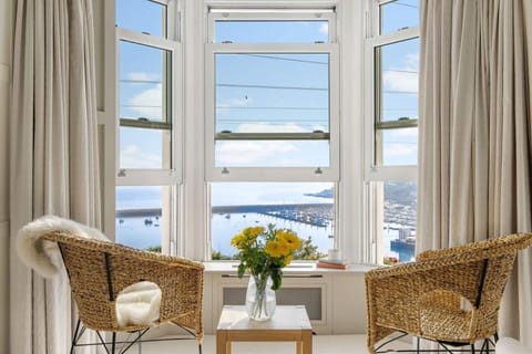 Seating area, Bedroom, Sea view