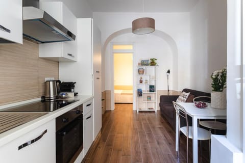 Living room, kitchen