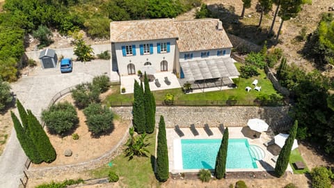 Property building, Spring, Day, Bird's eye view, Garden, Garden view, Pool view, Swimming pool, sunbed