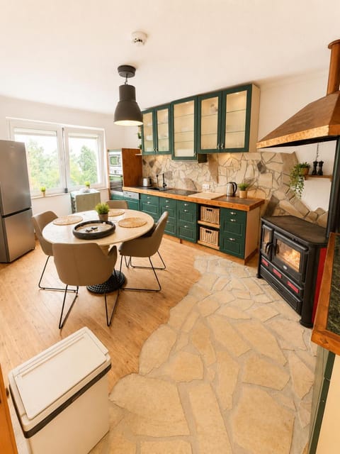 Kitchen or kitchenette, Dining area, oven