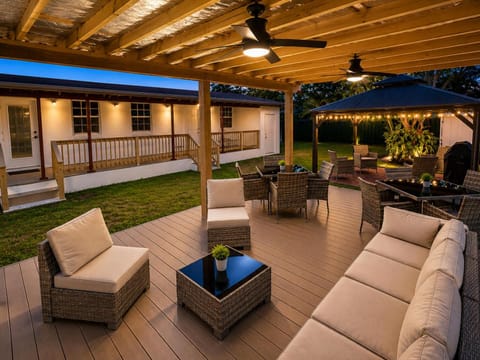Patio, Garden, Garden, Seating area, Garden view