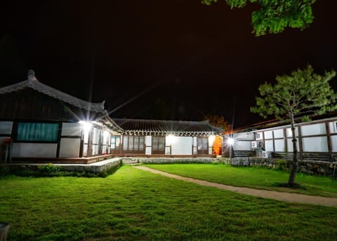 Property building, Night, Natural landscape, Garden, Garden view