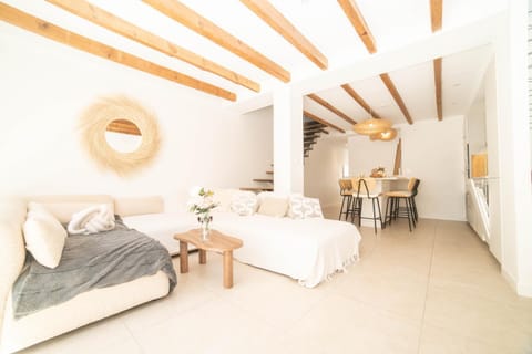 Property building, Living room, Dining area