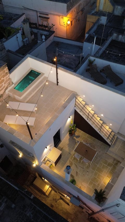 Patio, Night, Pool view, Swimming pool