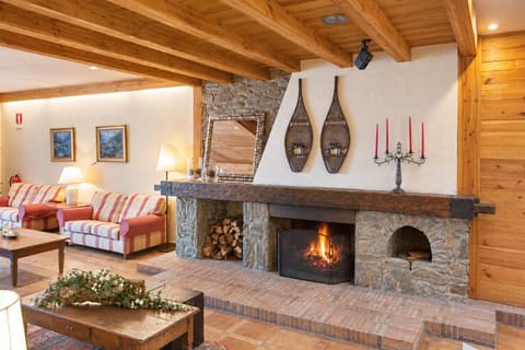 Lounge or bar, fireplace
