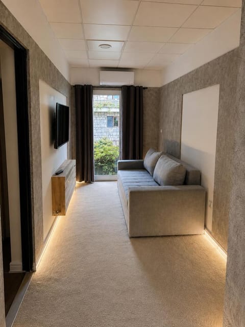 Communal lounge/ TV room, Bed, TV and multimedia, Living room, Photo of the whole room, Seating area, Evening entertainment, Bedroom