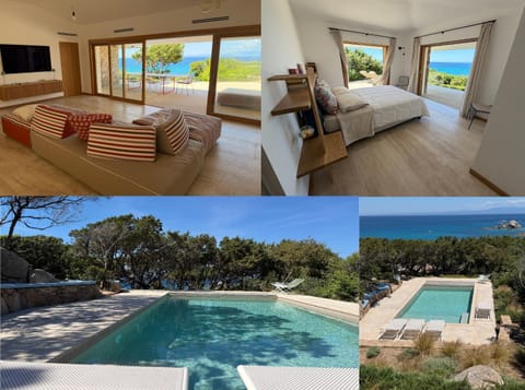 Seating area, Bedroom, Sea view, Swimming pool