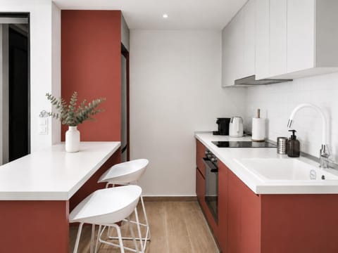 Kitchen or kitchenette, kitchen
