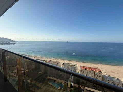 Nearby landmark, Natural landscape, View (from property/room), Balcony/Terrace, Beach, Sea view