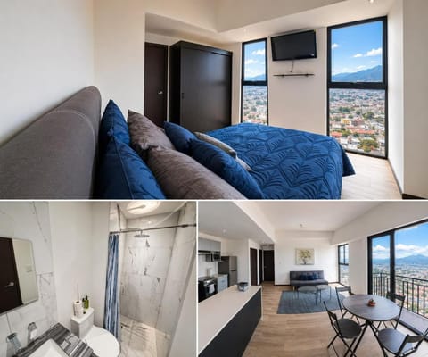 Bed, Natural landscape, View (from property/room), Living room, Photo of the whole room