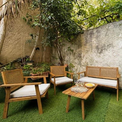 Patio, Spring, Day, Garden, Dining area, Garden view