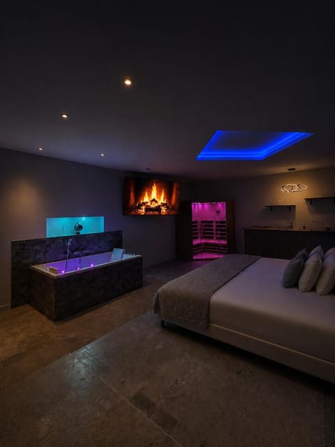 Bed, Hot Tub, TV and multimedia, Photo of the whole room, Bedroom