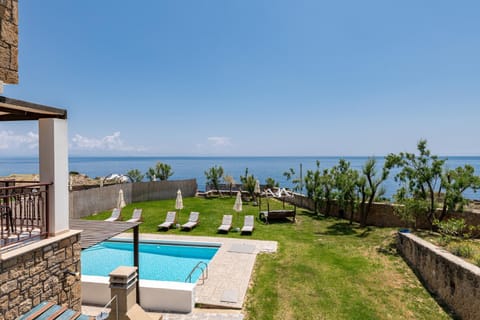 Pool view, sunbed