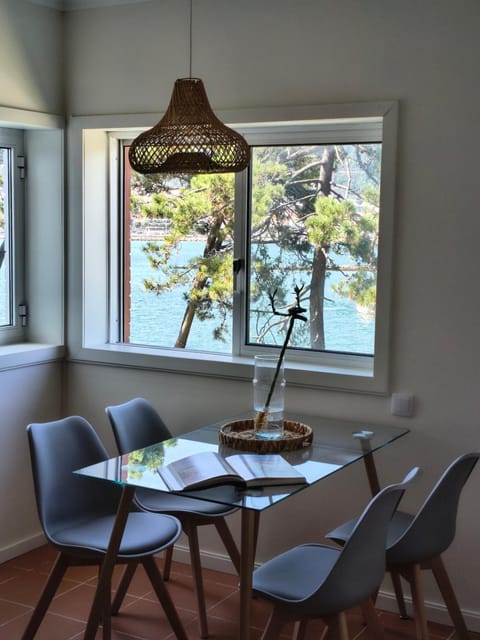 Natural landscape, Living room, Seating area, Dining area, City view, Garden view, River view