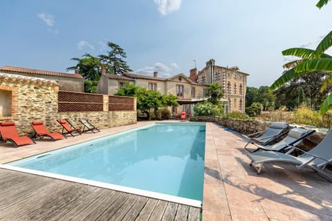 Property building, Living room, Swimming pool