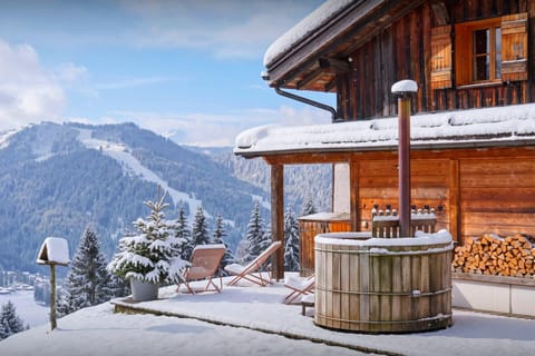 Property building, Day, Natural landscape, Winter, Hot Tub, Mountain view