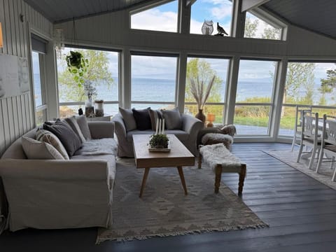 Living room, Seating area, Sea view