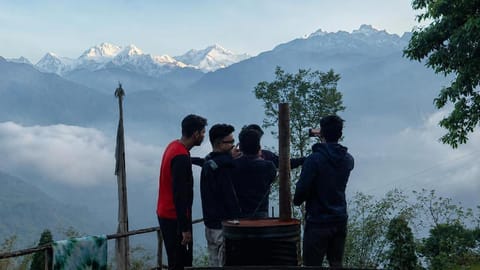 People, Natural landscape, Mountain view, group of guests