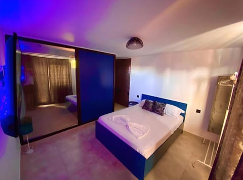 Bed, Photo of the whole room, Bedroom, towels, wardrobe