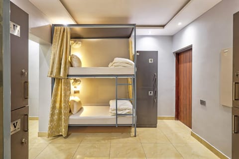 Bed, Photo of the whole room, Bedroom, bunk bed, wardrobe