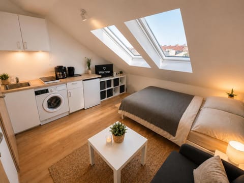 Living room, Seating area, Bedroom, kitchen