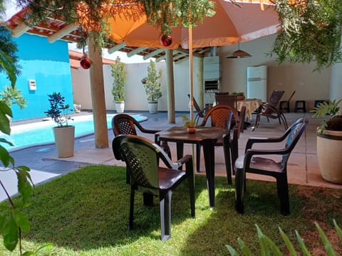 Patio, Spring, Day, Garden, Seating area, Dining area, Garden view, Pool view, Swimming pool, sunbed