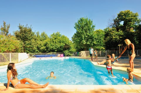 Summer, Swimming pool, Family