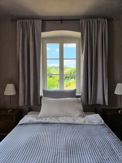 Bed, Natural landscape, Bedroom