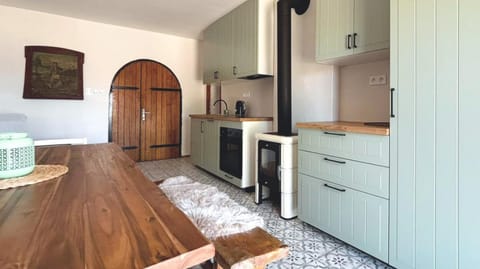 Kitchen or kitchenette, Dining area, oven, stove