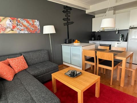 Kitchen or kitchenette, Living room, Dining area