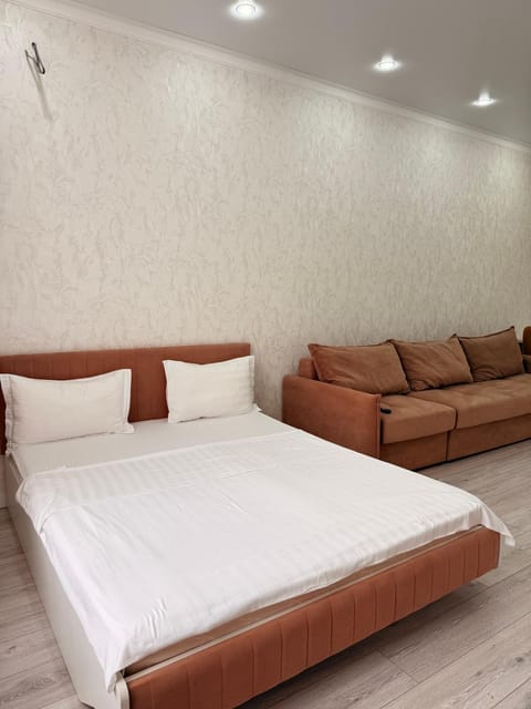 Bed, Living room, Photo of the whole room, Seating area, Bedroom