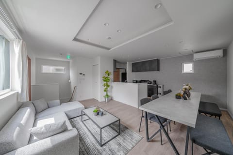 Living room, Dining area, air conditioner