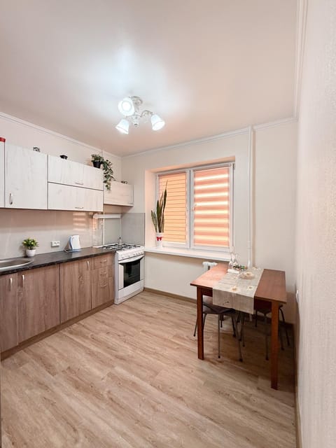 Kitchen or kitchenette, Dining area, stove
