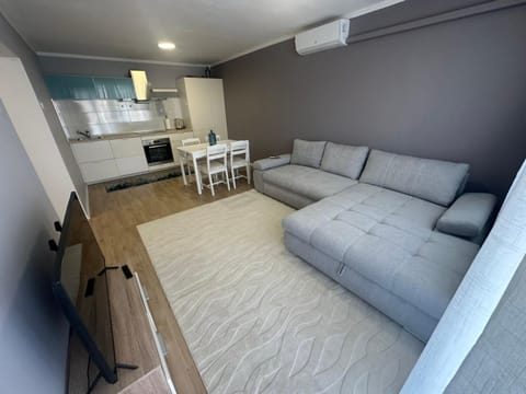 Kitchen or kitchenette, Living room, Photo of the whole room, Seating area, Dining area, oven