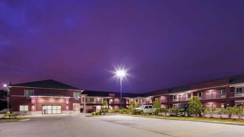 Property building, Night, Parking