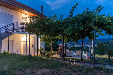 Property building, Night, Natural landscape, Garden, Garden, Garden view