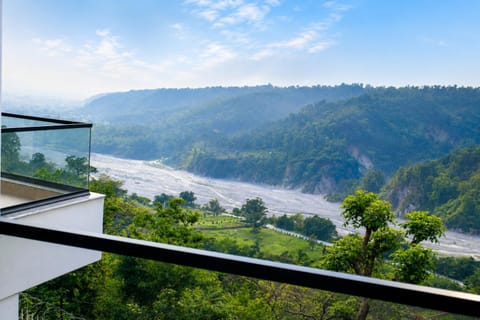 Natural landscape, Balcony/Terrace, Mountain view, River view