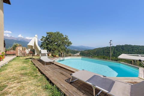 Property building, Living room, Swimming pool