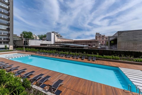 Patio, Day, Pool view, Swimming pool, sunbed