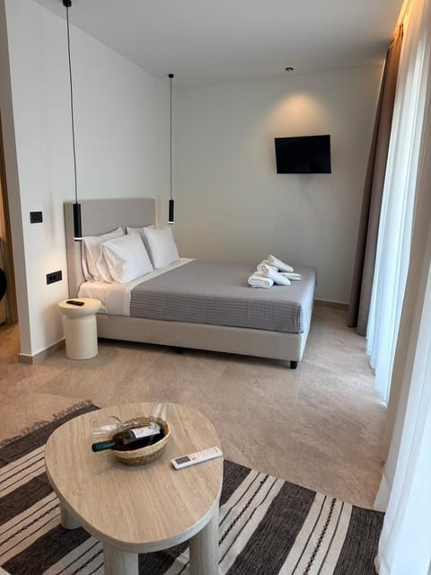 Bed, TV and multimedia, Living room, Photo of the whole room, Bedroom