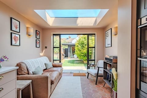 Living room, Seating area, Garden view