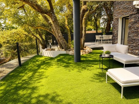 Patio, Natural landscape, Garden, Garden view
