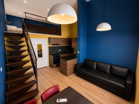 Living room, Bedroom, kitchen