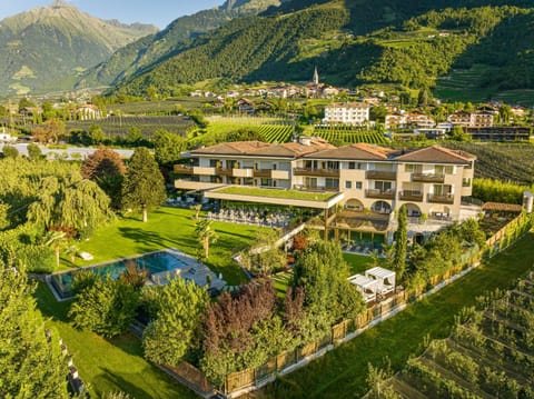 Property building, Nearby landmark, Restaurant/places to eat, Spring, Day, Natural landscape, Bird's eye view, Mountain view, Pool view, Swimming pool, Breakfast