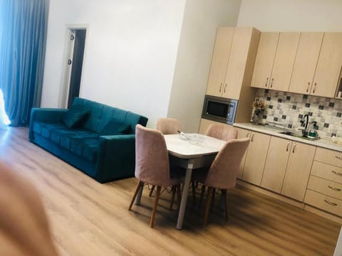 Living room, kitchen