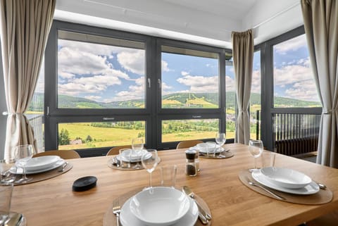 Natural landscape, Dining area, Mountain view