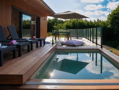 Pool view, sunbed