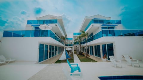 Property building, Day, Pool view, sunbed