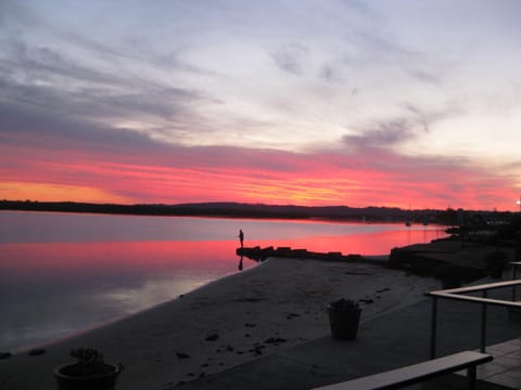 Spring, Fishing, On site, Sunset